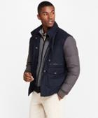 Brooks Brothers Water-resistant Wool-blend Bomber Jacket