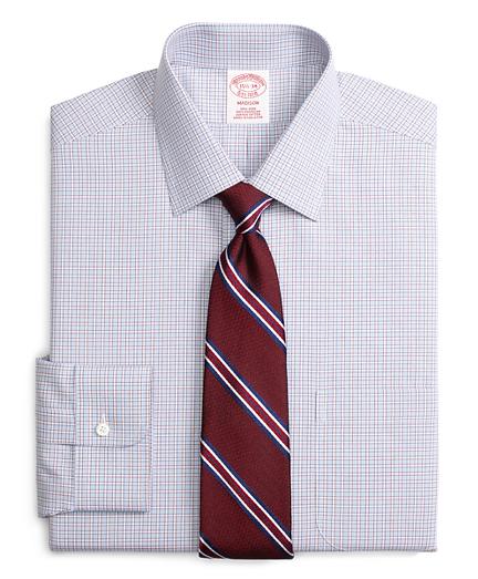 Brooks Brothers Non-iron Madison Fit Hairline Framed Check Dress Shirt