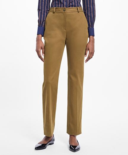 Brooks Brothers Petite Stretch-cotton Twill Pants
