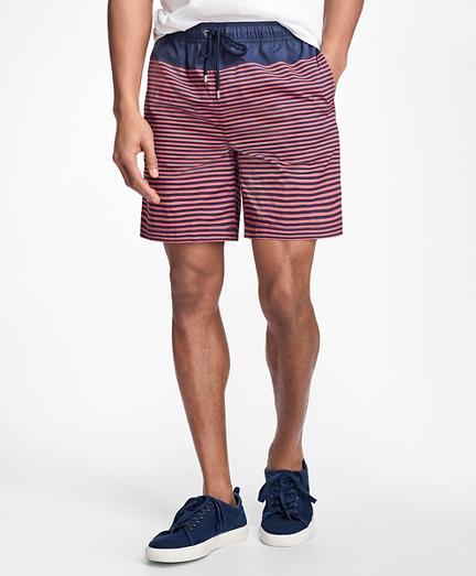 Brooks Brothers Montauk 6 Stripe Swim Trunks