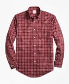 Brooks Brothers Non-iron Madison Fit Herringbone Multi-tattersall Sport Shirt