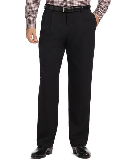 Brooks Brothers Madison Fit Pleat-front Unfinished Gabardine Trousers