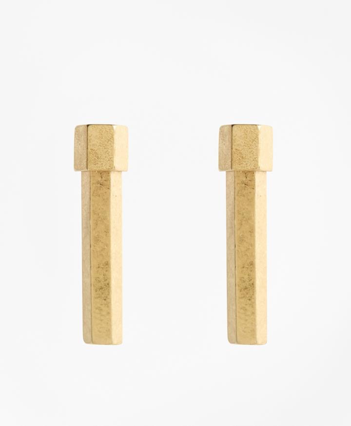 Brooks Brothers Women's Geo Bar Stud Earrings