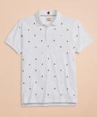 Brooks Brothers Embroidered Letter Pique Polo Shirt