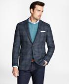 Brooks Brothers Men's Regent Fit Brookstweed Plaid With Deco Sport Coat