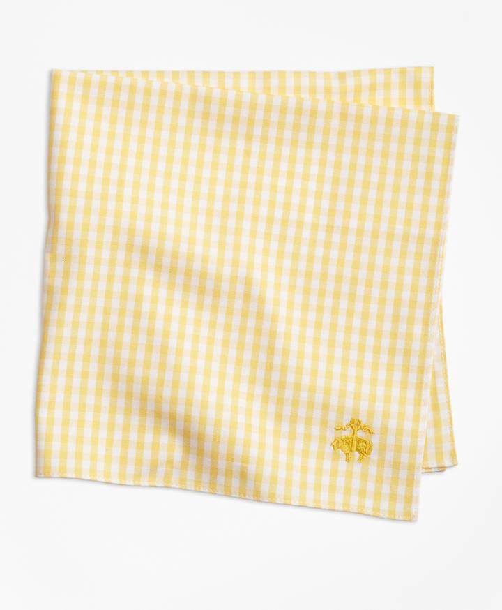 Brooks Brothers Men's Supima Cotton Gingham Pocket Square