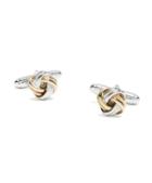 Brooks Brothers Gold-on-silver Knot Cuff Links