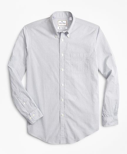 Brooks Brothers Luxury Collection Madison Classic-fit Sport Shirt, Button-down Collar Foulard Print