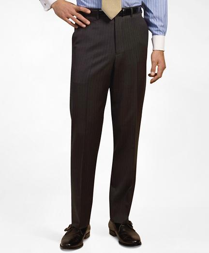 Brooks Brothers Plain-front Suiting Essential Stripe Trousers
