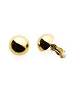 Brooks Brothers Gold Clip On Stud Earrings