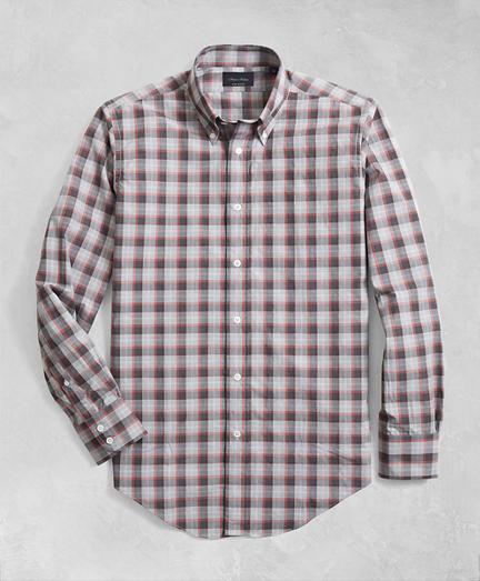 Brooks Brothers Golden Fleece Regent Fit Multi-plaid Flannel Sport Shirt