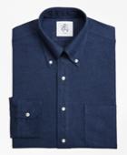 Brooks Brothers Men's Solid Navy Button-down Shirt