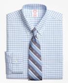 Brooks Brothers Men's Brookscool Regular Fit Classic-fit Dress Shirt, Non-iron Framed Shadow Check