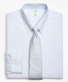 Brooks Brothers Men's Brookscool Extra Slim Fit Slim-fit Dress Shirt, Non-iron Tonal Alternating Stripe