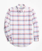 Brooks Brothers Milano Fit Oxford Windowpane Sport Shirt