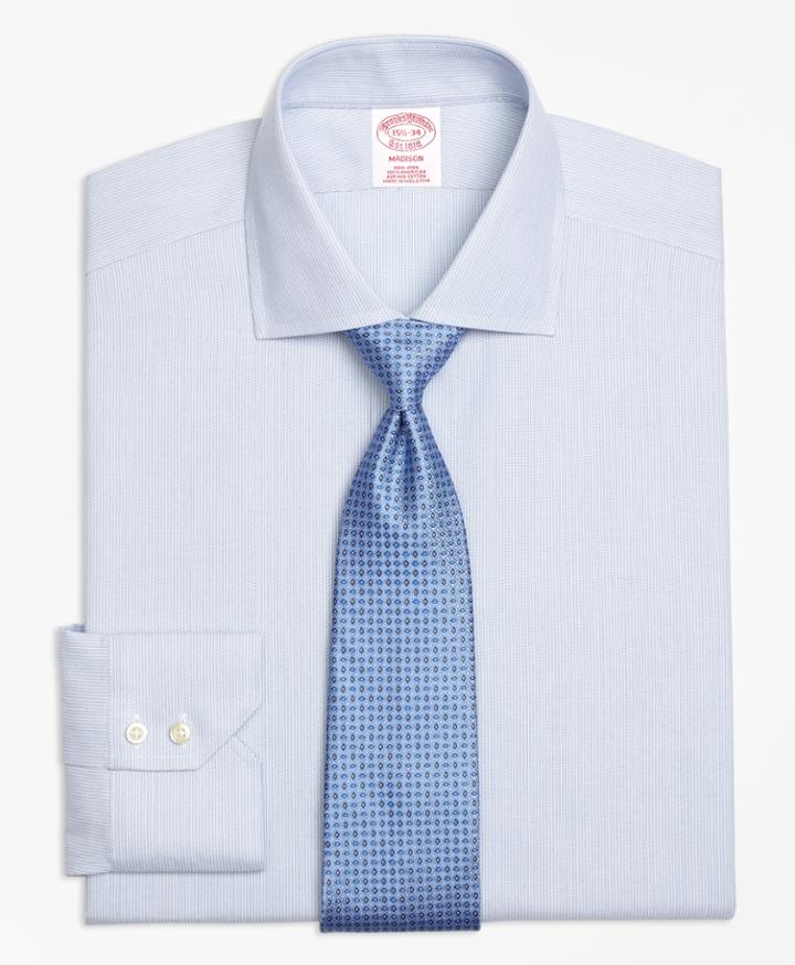 Brooks Brothers Men's Regular Fit Classic-fit Dress Shirt, Non-iron Mini-stripe