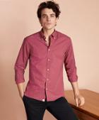 Brooks Brothers Red Dot-print Poplin Sport Shirt