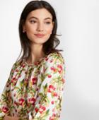 Brooks Brothers Women's Cherry-print Cotton Sateen Blouse