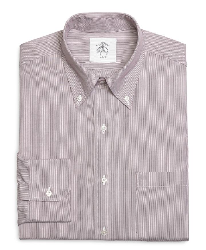 Brooks Brothers Men's Pinstripe Broadcloth Button-down Shirt