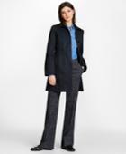 Brooks Brothers Women's Water-repellent Cotton Twill Swing Coat