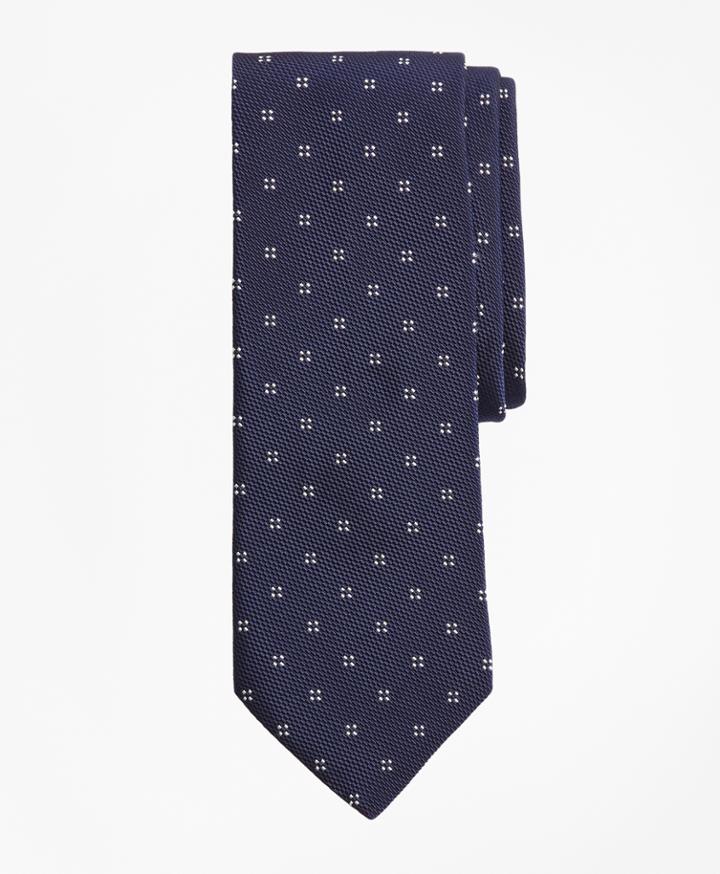 Brooks Brothers Men's Square Dot And Flower Tie