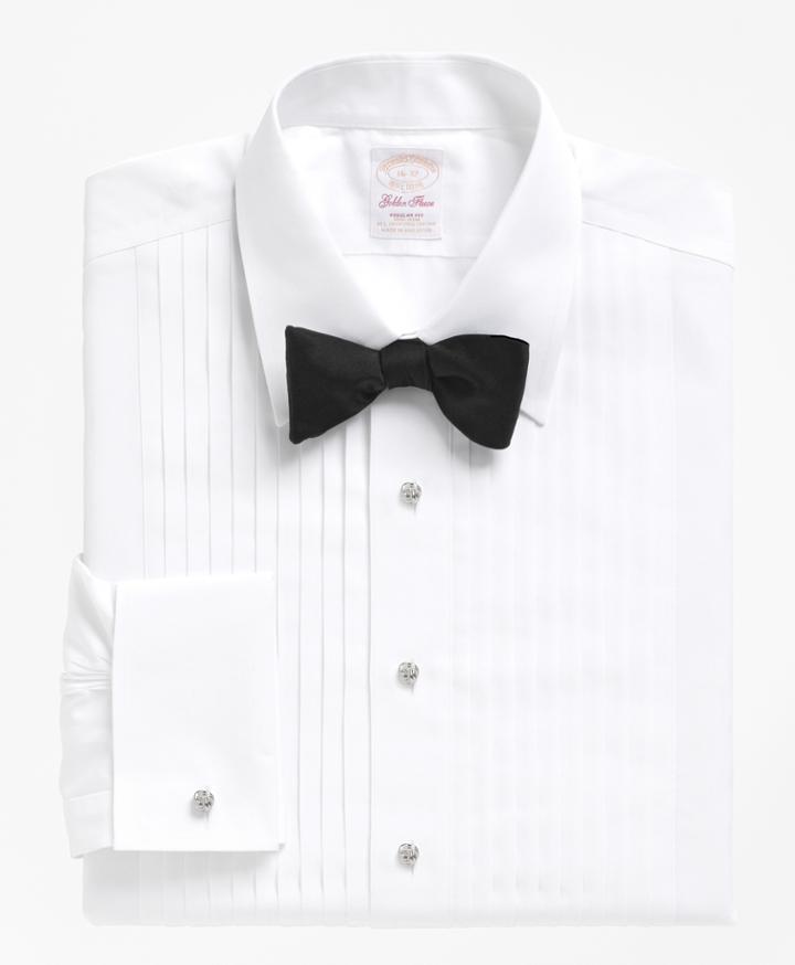 Brooks Brothers Men's Non-iron Madison Fit Golden Fleece Tuxedo Shirt