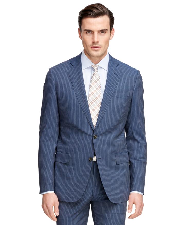 Brooks Brothers Men's Regent Fit Brookscool Alternating Stripe Suit