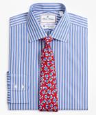 Brooks Brothers Luxury Collection Milano Slim-fit Dress Shirt, Franklin Spread Collar Outline Stripe