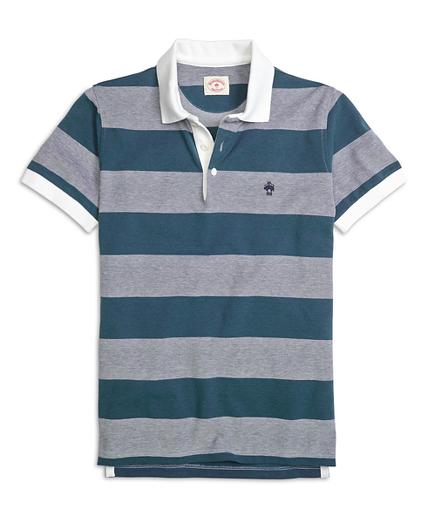 Brooks Brothers Wide Stripe Polo Shirt