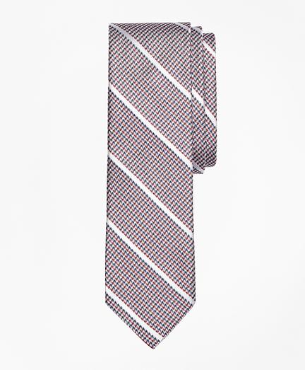 Brooks Brothers Houndstooth Stripe Silk Tie