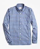 Brooks Brothers Men's Gingham Brushed Twill Sport Shirt