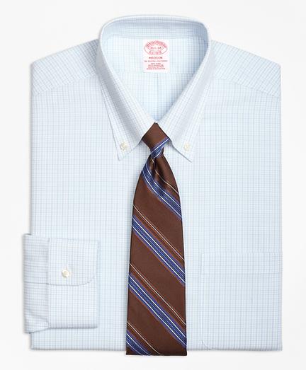 Brooks Brothers Non-iron Madison Fit Double Tattersall Dress Shirt