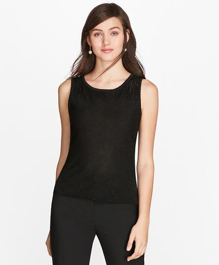Brooks Brothers Shimmer Knit Shell