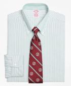 Brooks Brothers Men's Relaxed Fit Original Polo Button-down Oxford Ground Stripe Dress Shirt