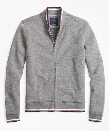 Brooks Brothers Zip-front Knit Jacket