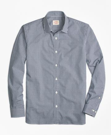Brooks Brothers Nine To Nine Dobby Gingham Shirt