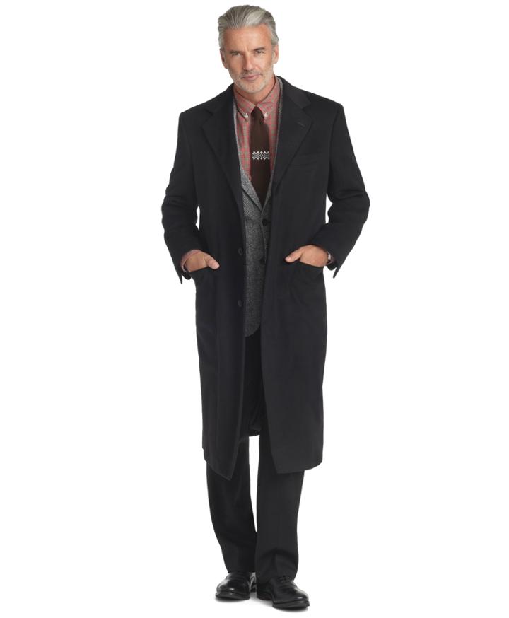 Brooks Brothers Men's Golden Fleece Brooksstorm Westbury Cashmere Overcoat