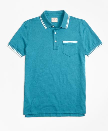 Brooks Brothers Slub Cotton Jersey Polo Shirt