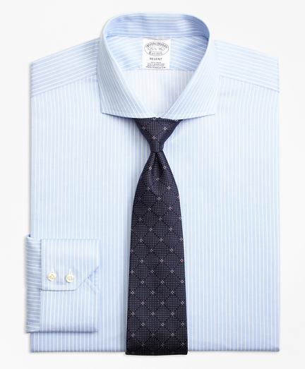 Brooks Brothers Regent Fitted Dress Shirt, Non-iron Hairline Framed Stripe