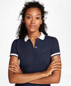 Brooks Brothers Women's Tipped Stretch Cotton Pique Polo