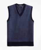 Brooks Brothers Men's Merino Wool Houndstooth Vest