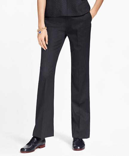 Brooks Brothers Petite Pinstripe Stretch-wool Pants