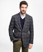 Brooks Brothers Men's Regent Fit Harris Tweed Multi-windowpane Sports Coat