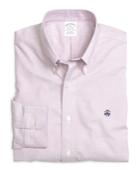 Brooks Brothers Men's Non-iron Slim Fit Solid Sport Shirt