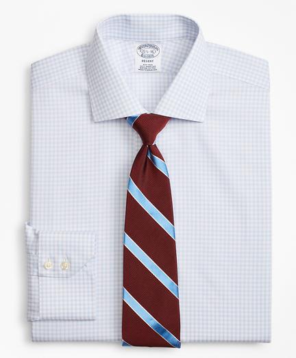 Brooks Brothers Regent Fitted Dress Shirt, Non-iron Two-tone Windowpane