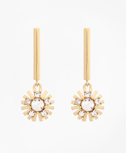 Brooks Brothers Crystal Starburst Earrings