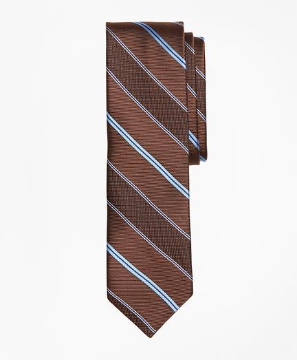 Brooks Brothers Alternating Stripe Textured Silk Tie
