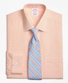 Brooks Brothers Men's Regular Fit Classic-fit Dress Shirt, Non-iron Tonal Sidewheeler Check