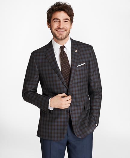 Brooks Brothers Regent Fit Saxxon Wool Check Sport Coat