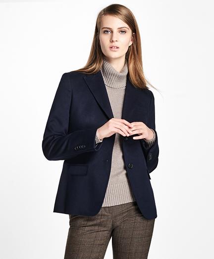 Brooks Brothers Petite Loro Piana Two-button Cashmere Blazer